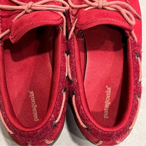 Women’s Patagonia Waxed Red Kula Suede Moccasins Size 7 - Picture 6 of 8